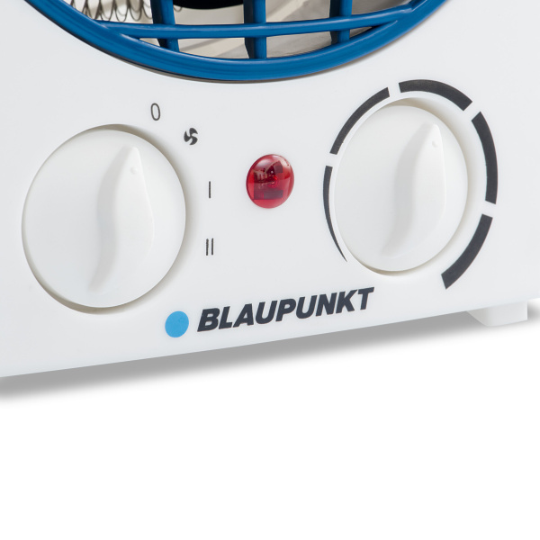 BLAUPUNKT BP1012 - Calefactor eléctrico con 2 Niveles De Potencia | Función Ventilador | Protección Térmica | 2000w | Color Blanco