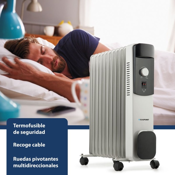 Disfruta de la temperatura perfecta en casa gracias a la gama de radiadores de aceite de Blaupunkt. Mejor precio para radiadores de aceite